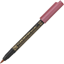 Zig Fudebiyori Metallic Brush Pen Yaldızlı Fırça Uçlu Marker Kalem RED - 1