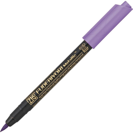 Zig Fudebiyori Metallic Brush Pen Yaldızlı Fırça Uçlu Marker Kalem VIOLET - 1