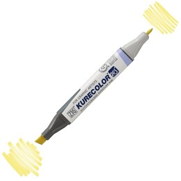 Zig Kurecolor Twin S Grafik Çizim Marker Kalemi 100 Pale Yellow - 1