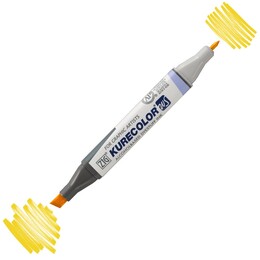 Zig Kurecolor Twin S Grafik Çizim Marker Kalemi 106 Yellow - 1