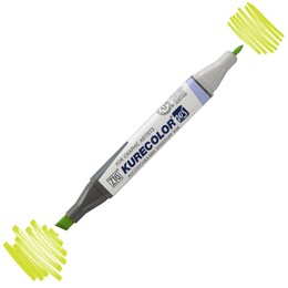 Zig Kurecolor Twin S Grafik Çizim Marker Kalemi 124 Yellow Green - 1