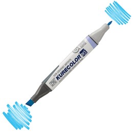 Zig Kurecolor Twin S Grafik Çizim Marker Kalemi 304 Cobalt Blue - 1