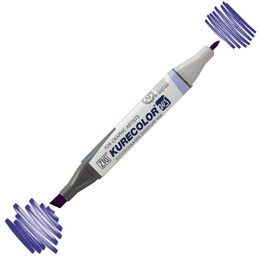 Zig Kurecolor Twin S Grafik Çizim Marker Kalemi 609 Deep Violet - 1