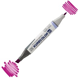 Zig Kurecolor Twin S Grafik Çizim Marker Kalemi 637 Purple - 1