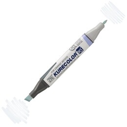 Zig Kurecolor Twin S Grafik Çizim Marker Kalemi 822 Blue Gray 1 - 1