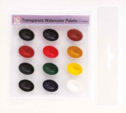 Zig Transparent Watercolor Palette 12 Renk Tablet Sulu Boya Seti - 1